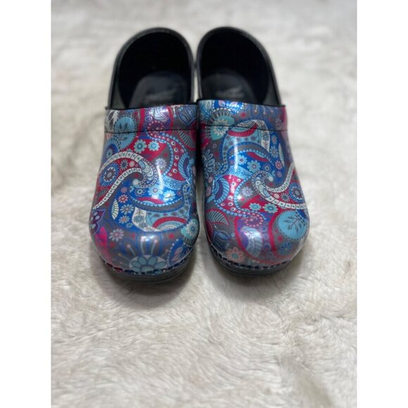 Dansko paisley print clogs mules womens size 10.5/11 - Picture 3 of 8